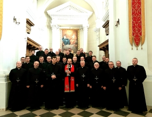 Pielgrzymka oblatów z Ukrainy na Święty Krzyż